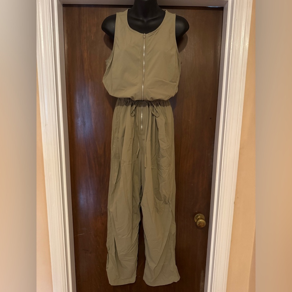 Athleta Olive Green Jumpsuit - Size M